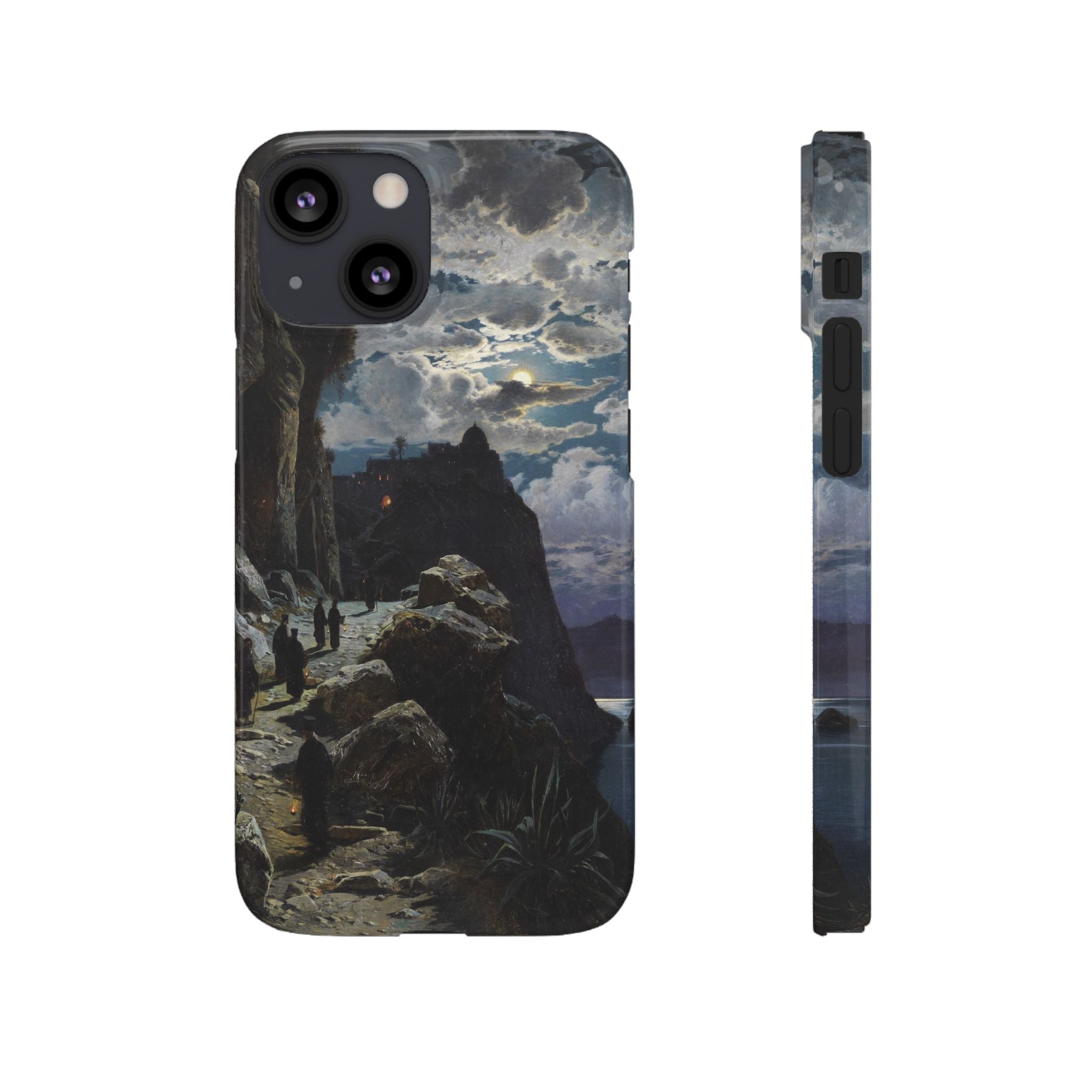 Procession of Monks on Mount Athos by Hermann Corrodi - iPhone Slim Case