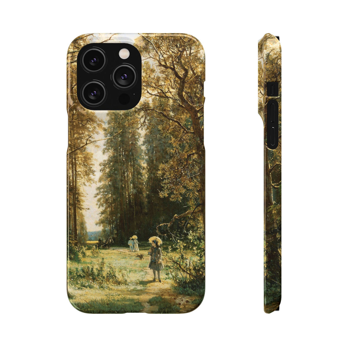 The Path in the Forest by Ivan Ivanovich Shishkin - iPhone Slim Case
