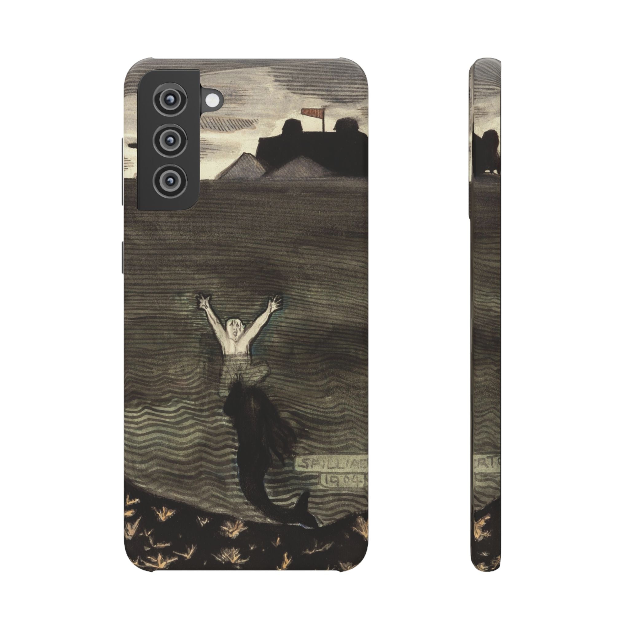 The Call of the Mermaid The Drowning by Leon Spilliaert - Samsung Slim Case