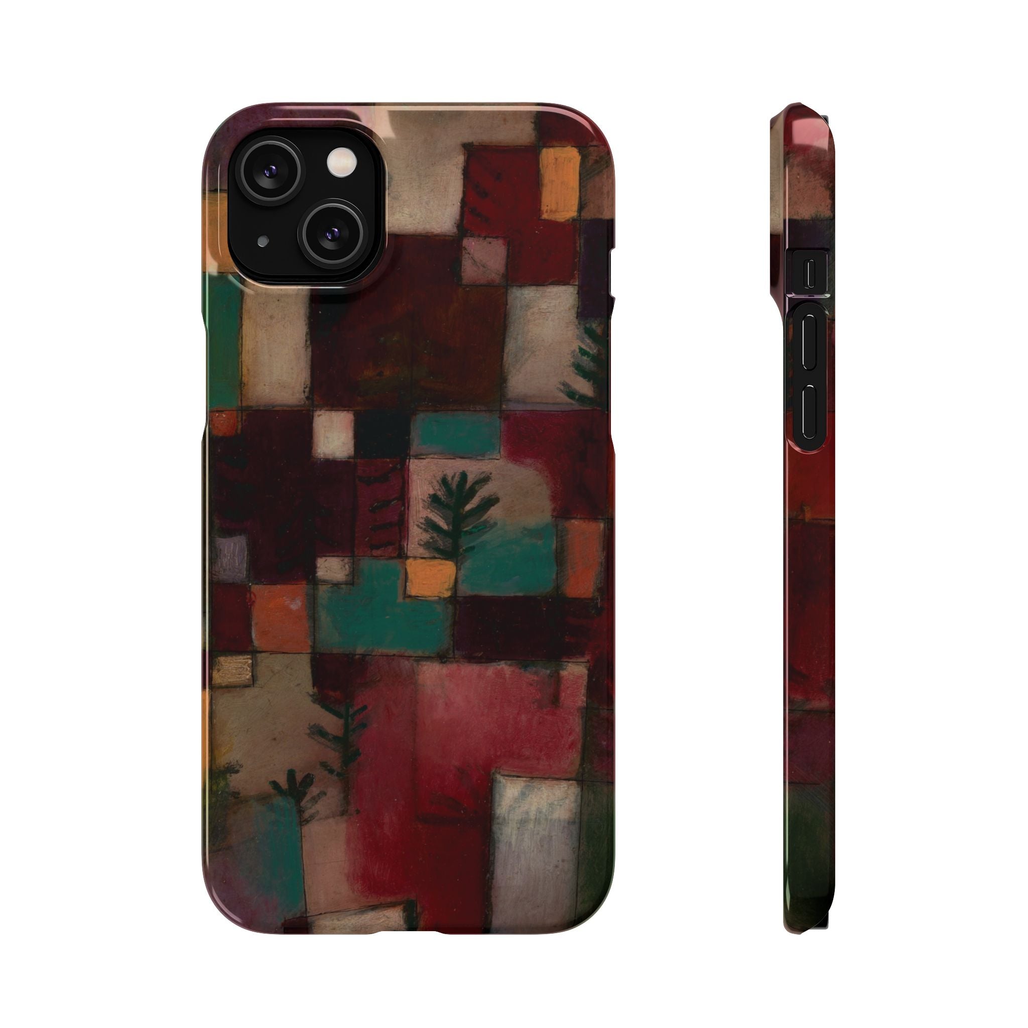 Redgreen and Violet-Yellow Rhythms by Paul Klee - iPhone Slim Case