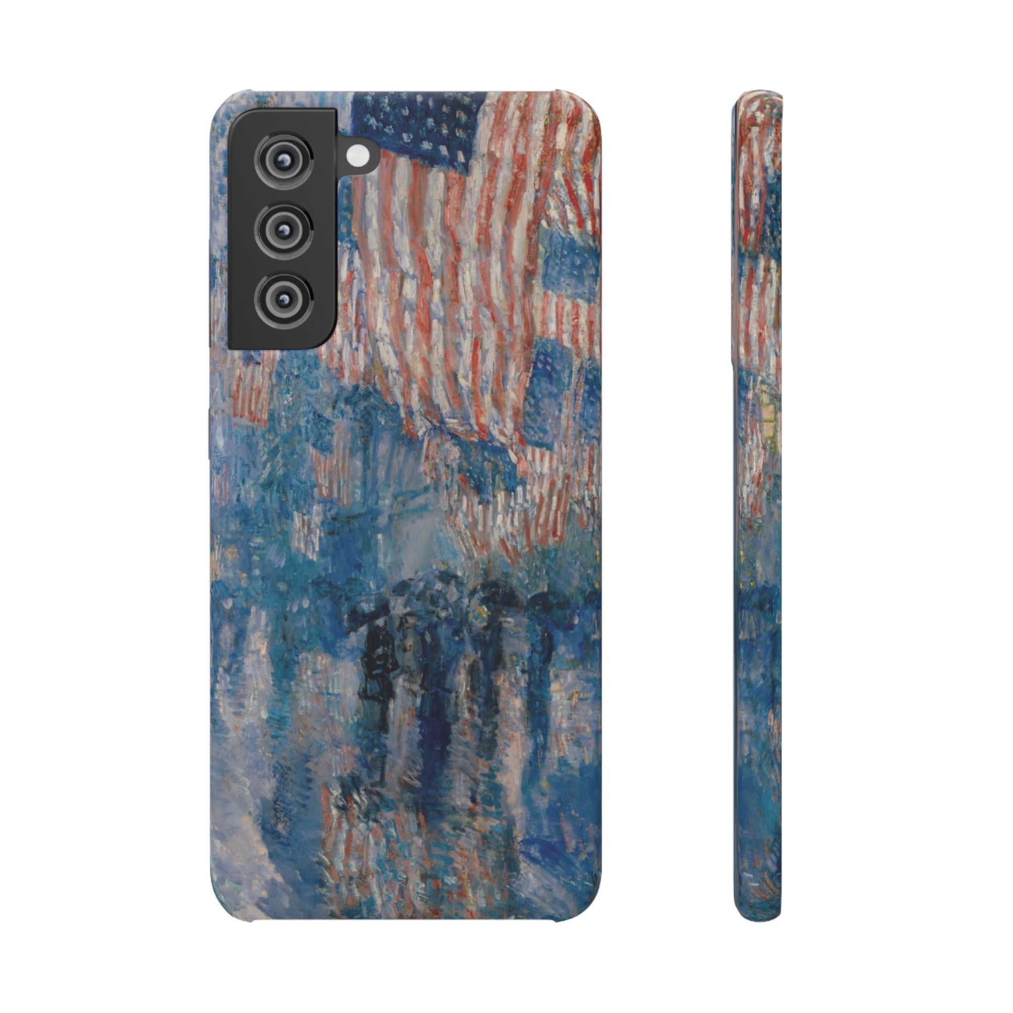 The Avenue in the Rain by Childe Hassam - Samsung Slim Case