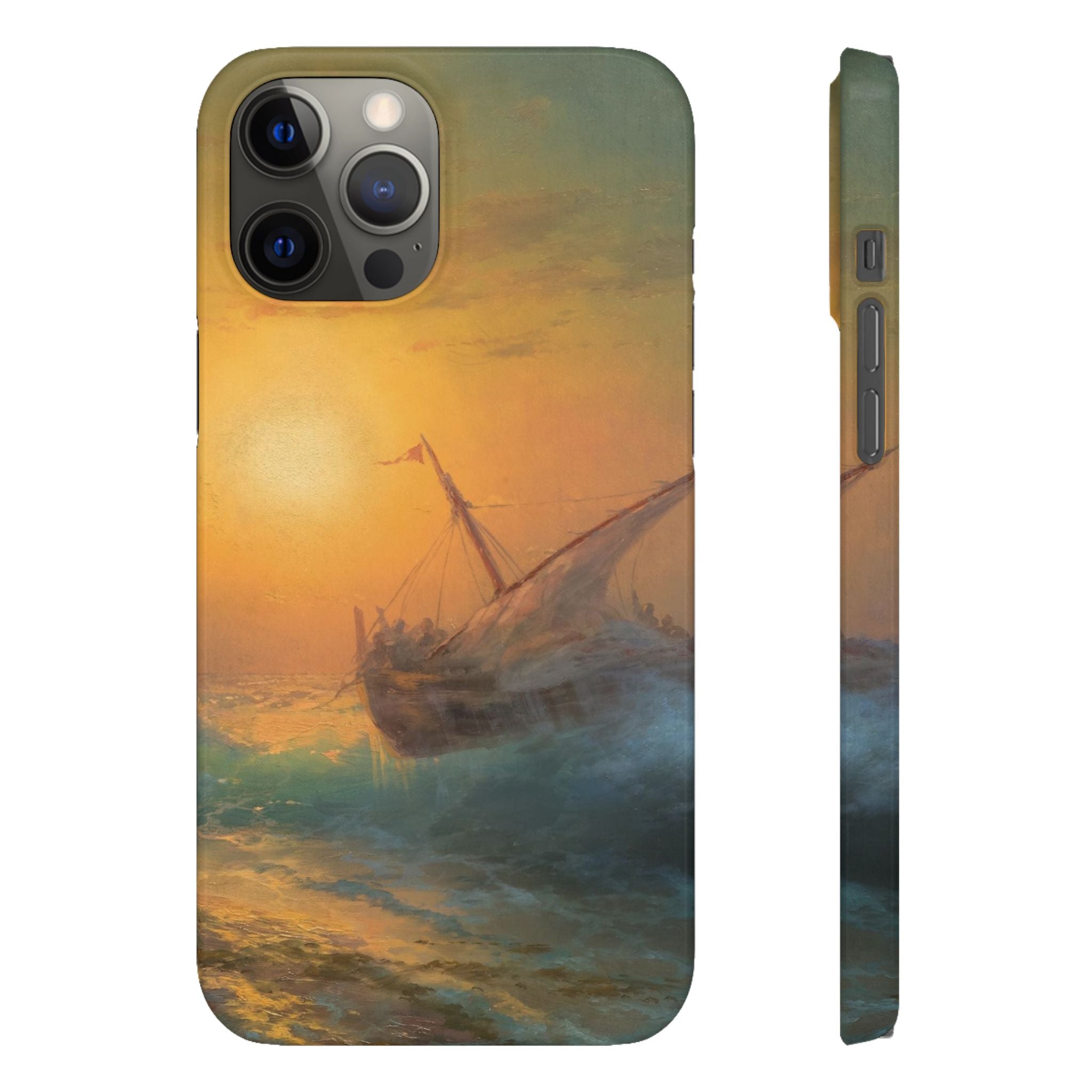 Stormy Sea at Sunset by Ivan Aivazovsky - iPhone Slim Case