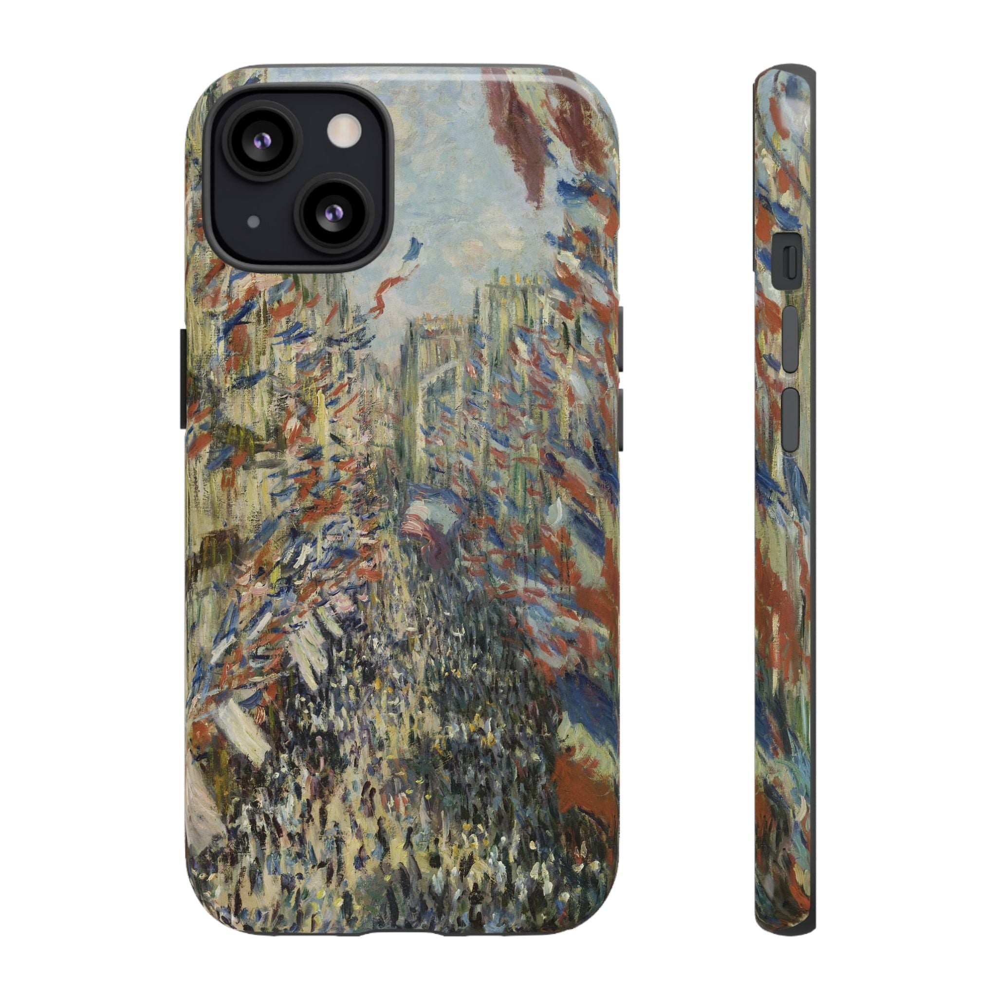 The Rue Montorgueil in Paris by Claude Monet - iPhone Tough Case