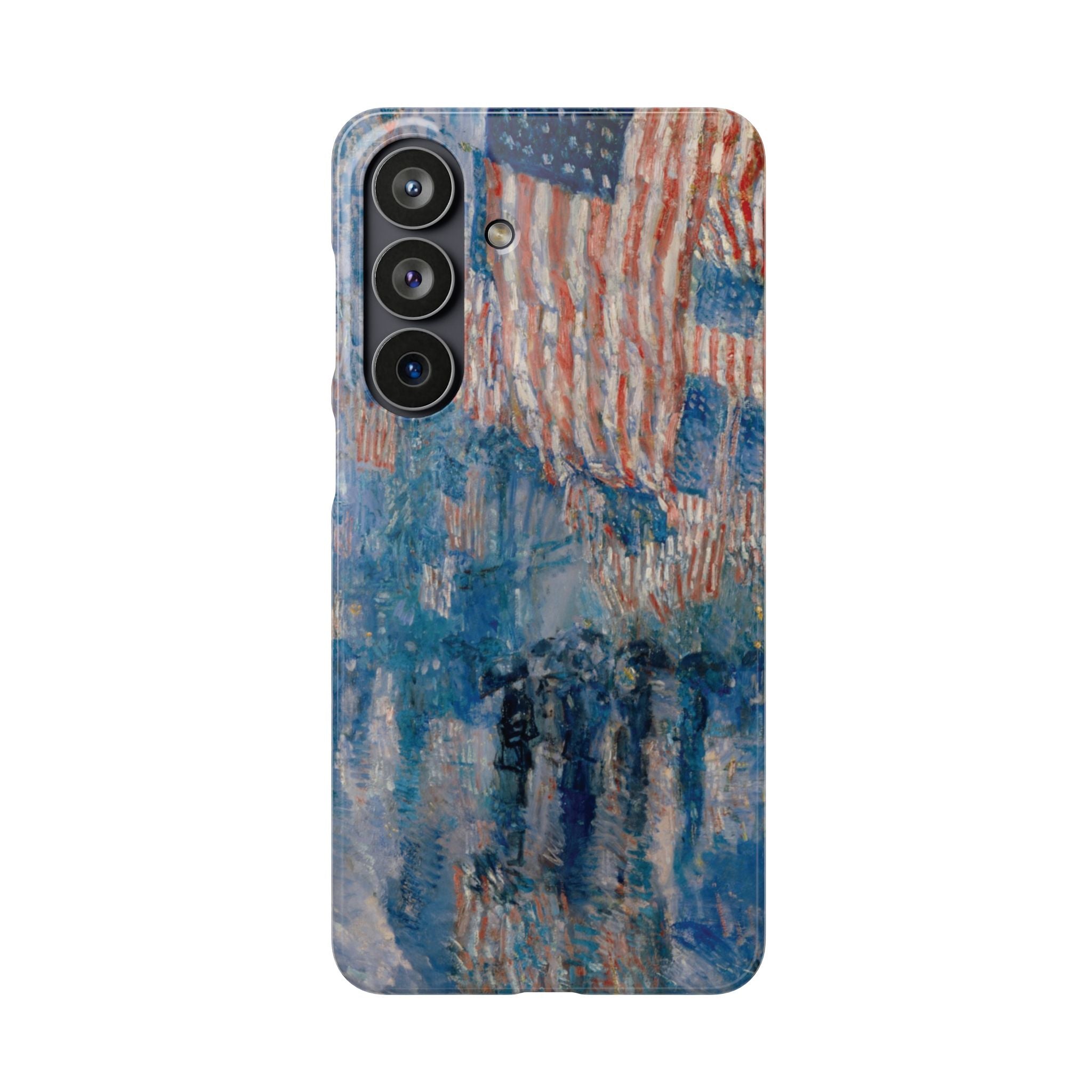 The Avenue in the Rain by Childe Hassam - Samsung Slim Case