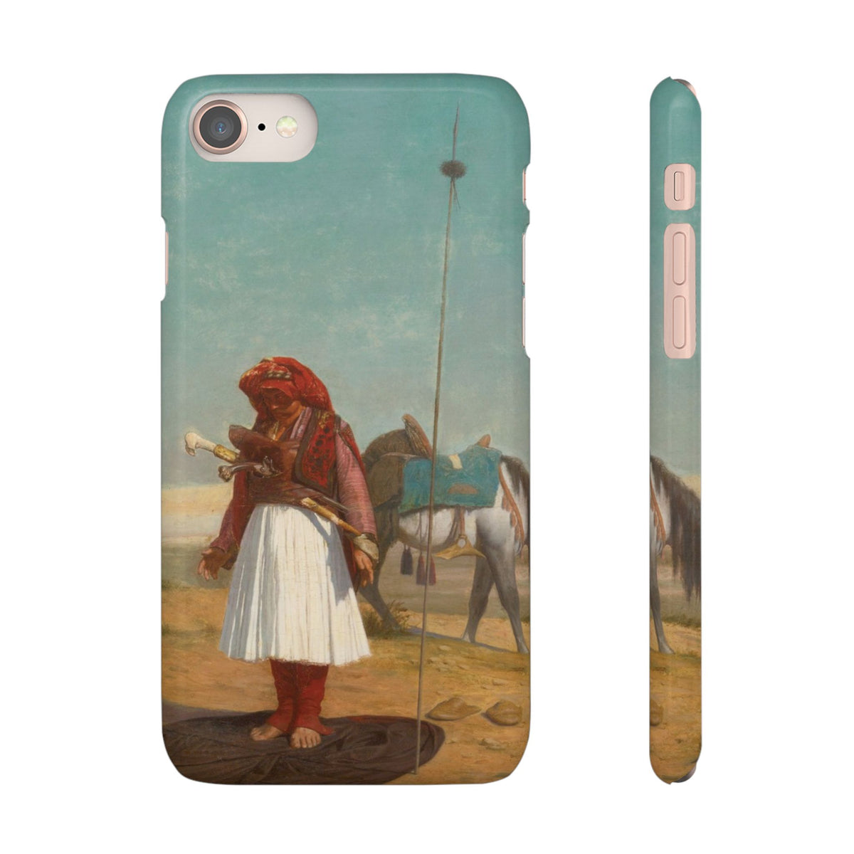 Prayer in the Desert by Jean-Leon Gerome - iPhone Slim Case
