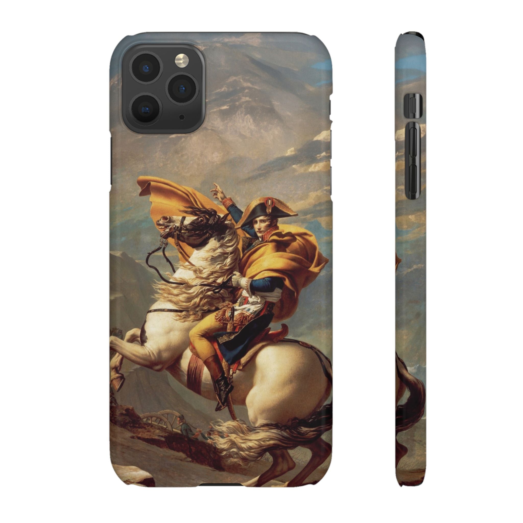 Napoleon at the Saint-Bernard Pass by Jacques-Louis David - iPhone Slim Case