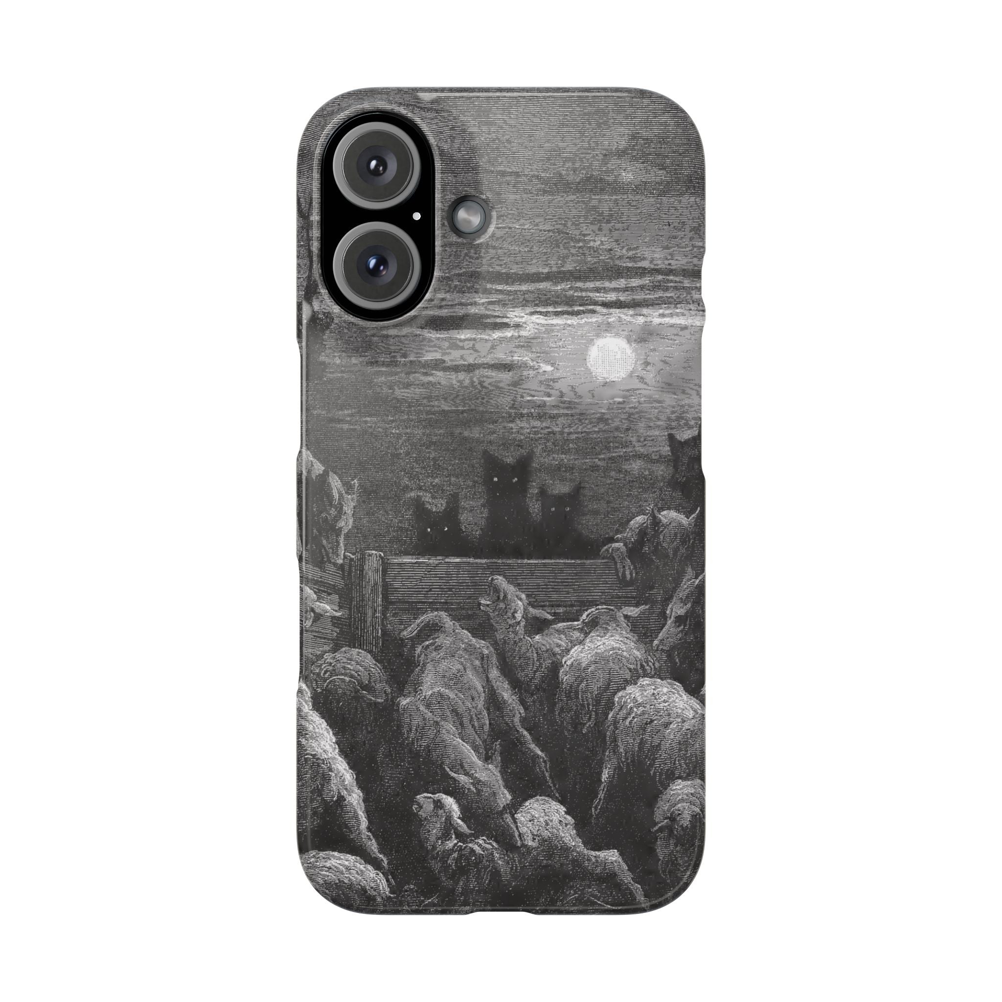 The Wolves and The Sheep by Gustave Dore - iPhone Slim Case
