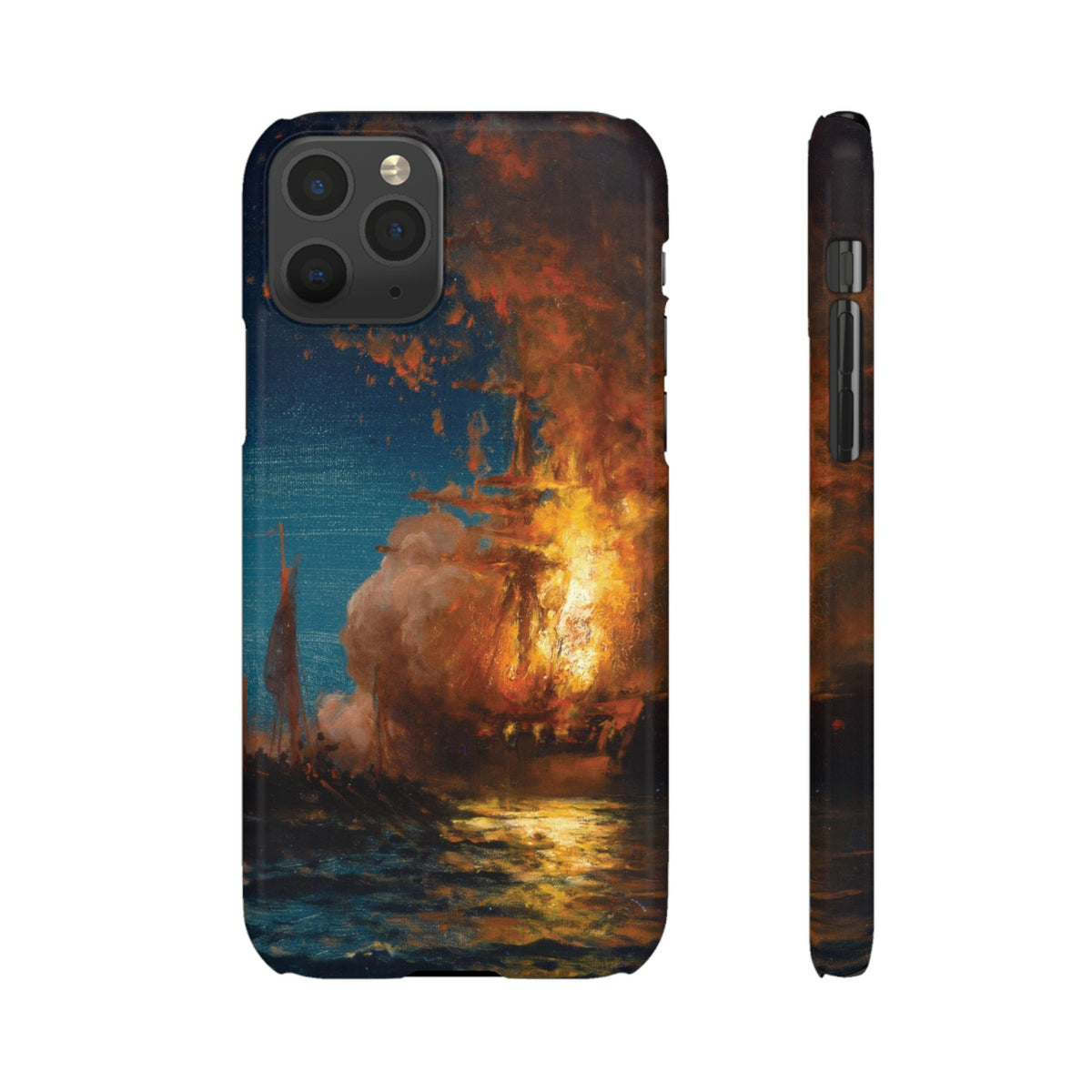 Burning of the Frigate Philadelphia in the Harbor of Tripoli by Edward Moran - iPhone Slim Case