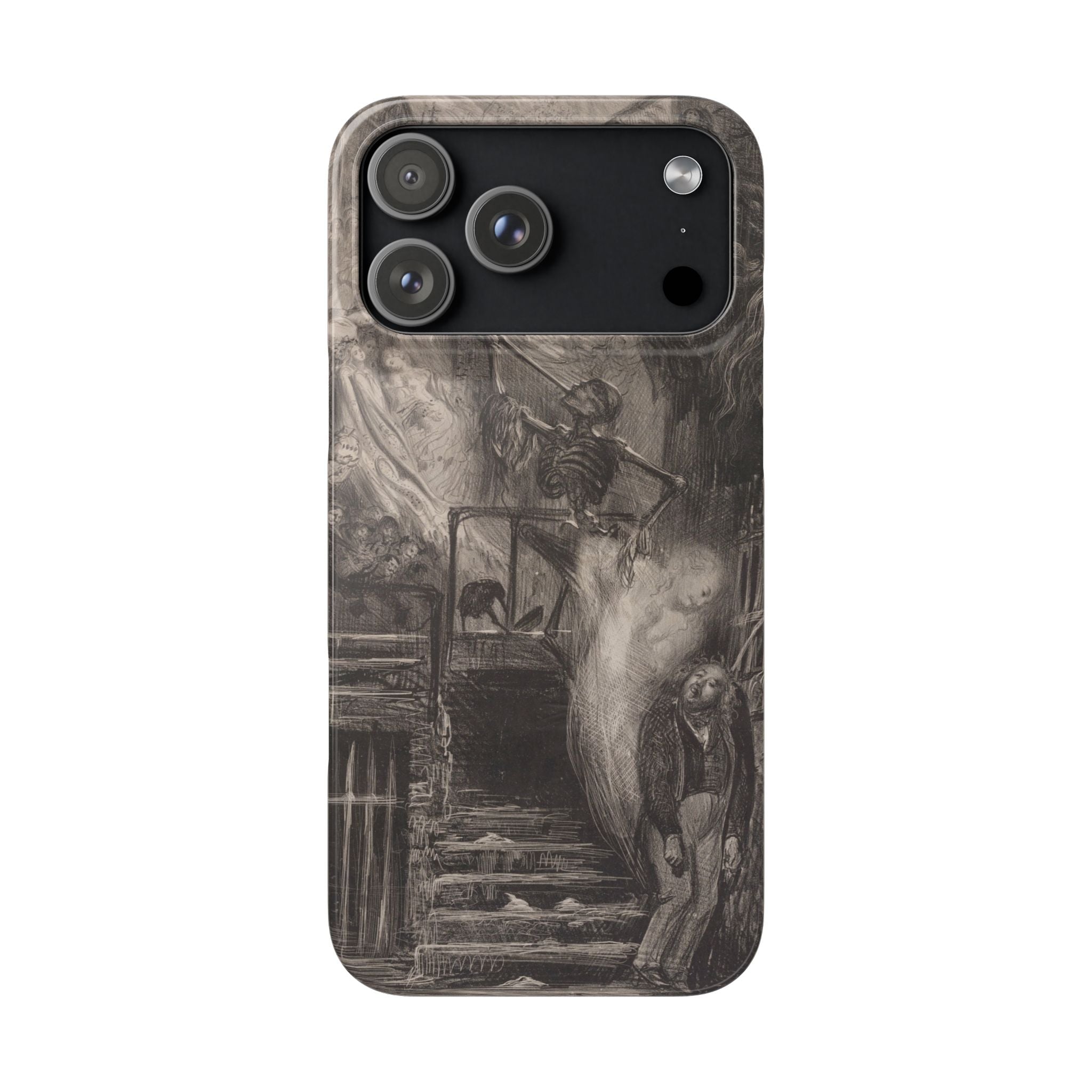 La Rue de la Vieille Lanterne by Gustave Doré - iPhone Slim Case