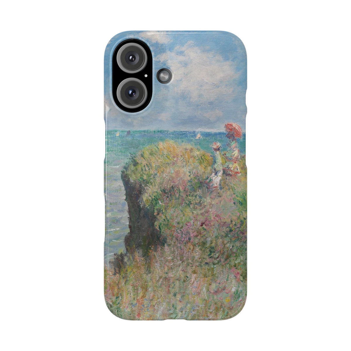 Cliff Walk at Pourville by Claude Monet - iPhone Slim Case