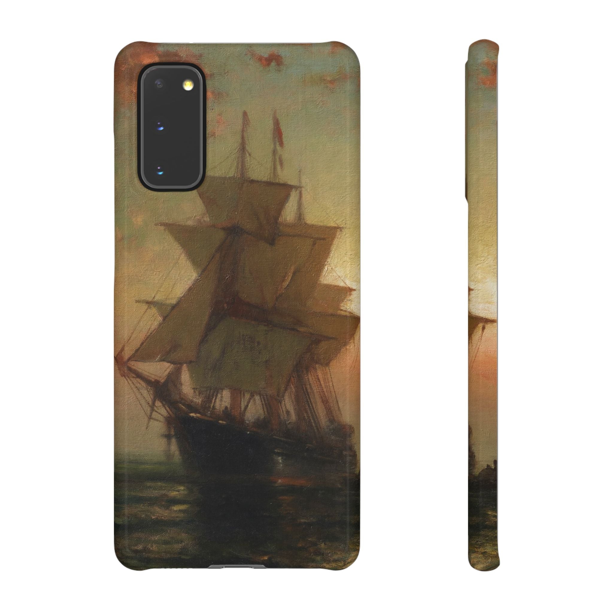Ships at Night by Edward Moran - Samsung Slim Case
