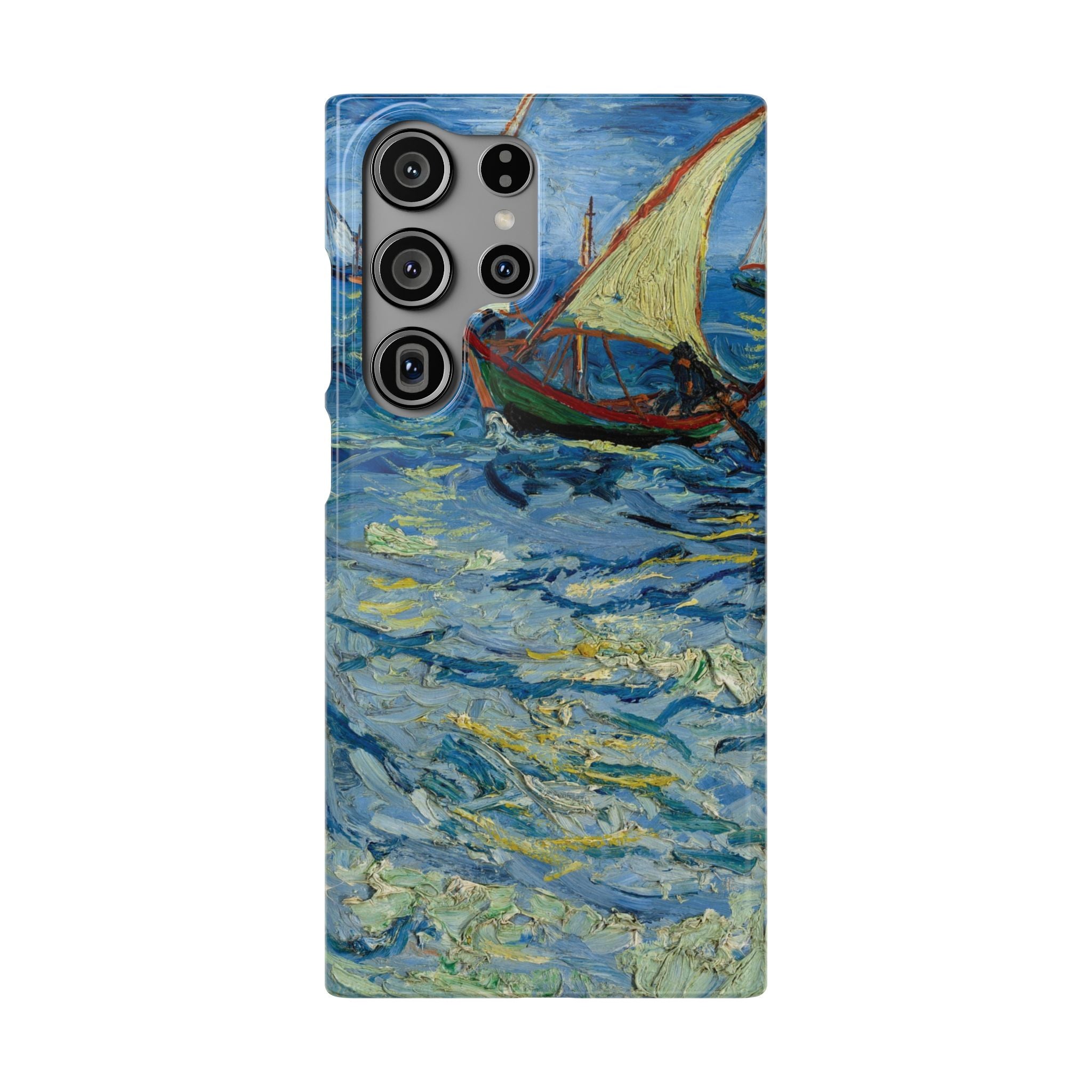Fishing Boats at Sea by Vincent van Gogh - Samsung Slim Case