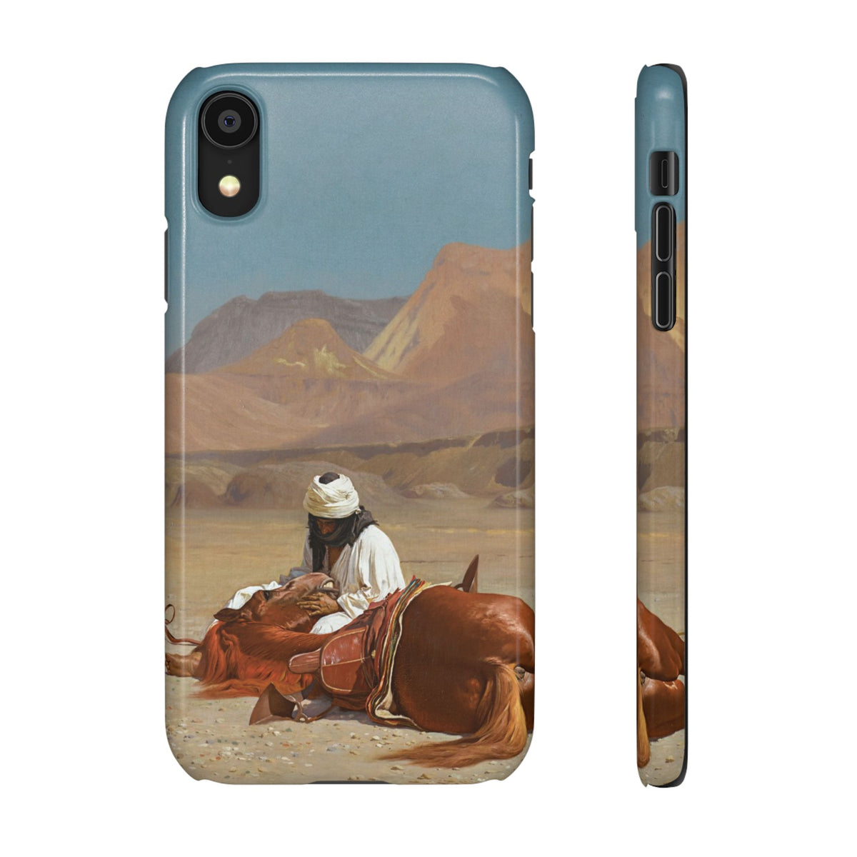 Rider and his Steed in the Desert by Jean-Leon Gerome - iPhone Slim Case