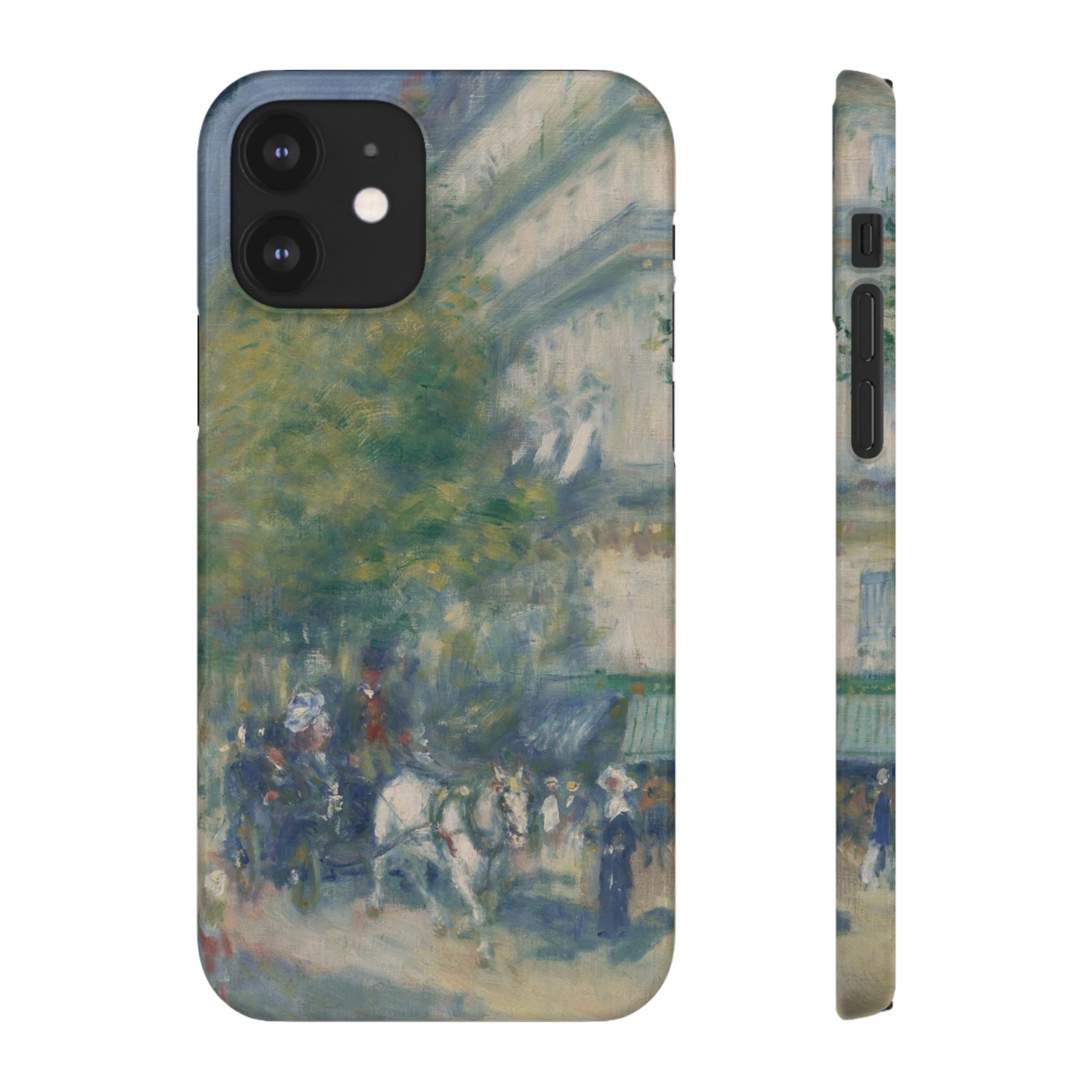 The Grands Boulevards by Pierre Auguste Renoir - iPhone Slim Case