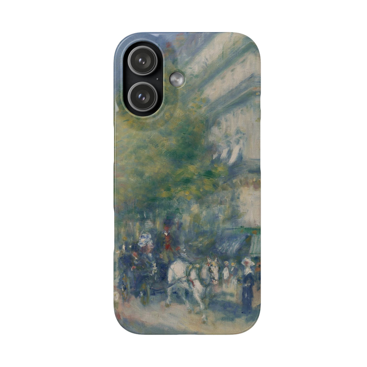 The Grands Boulevards by Pierre Auguste Renoir - iPhone Slim Case
