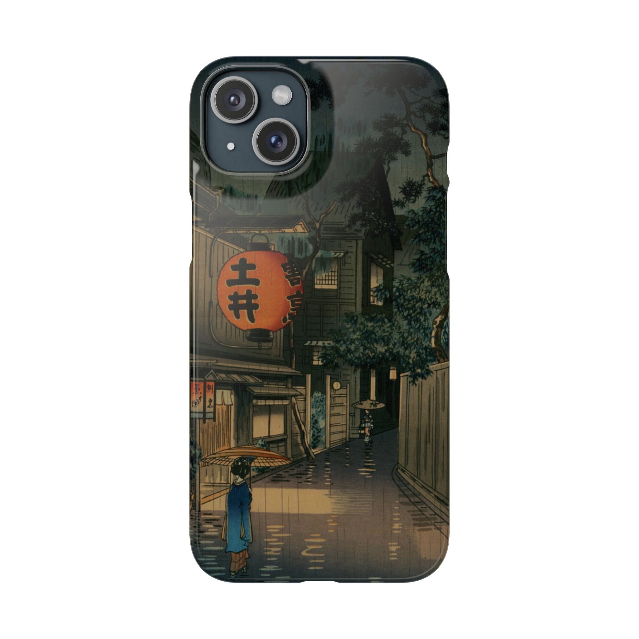 Evening at Ushigome by Tsuchiya Koitsu - iPhone Slim Case