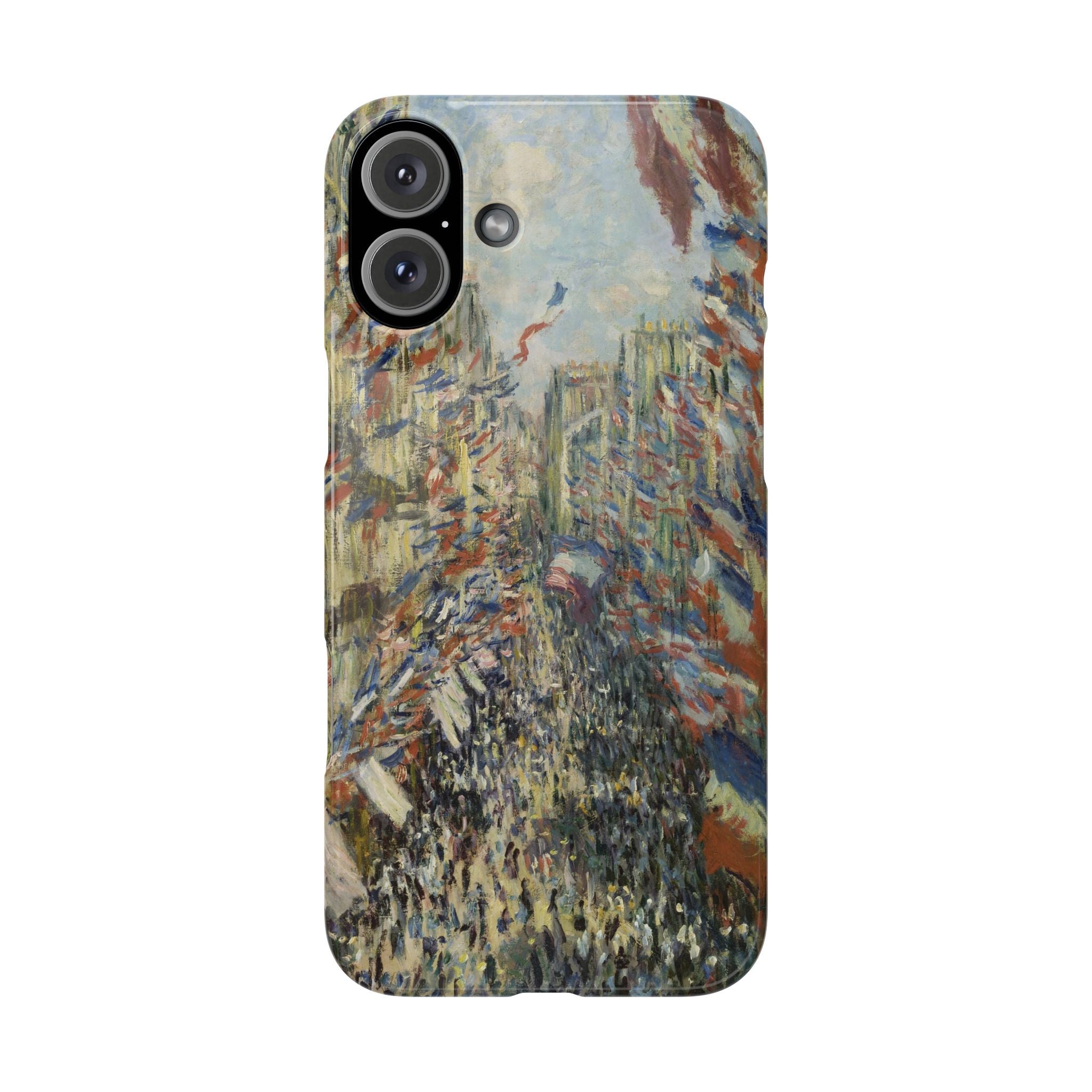 The Rue Montorgueil in Paris by Claude Monet - iPhone Slim Case