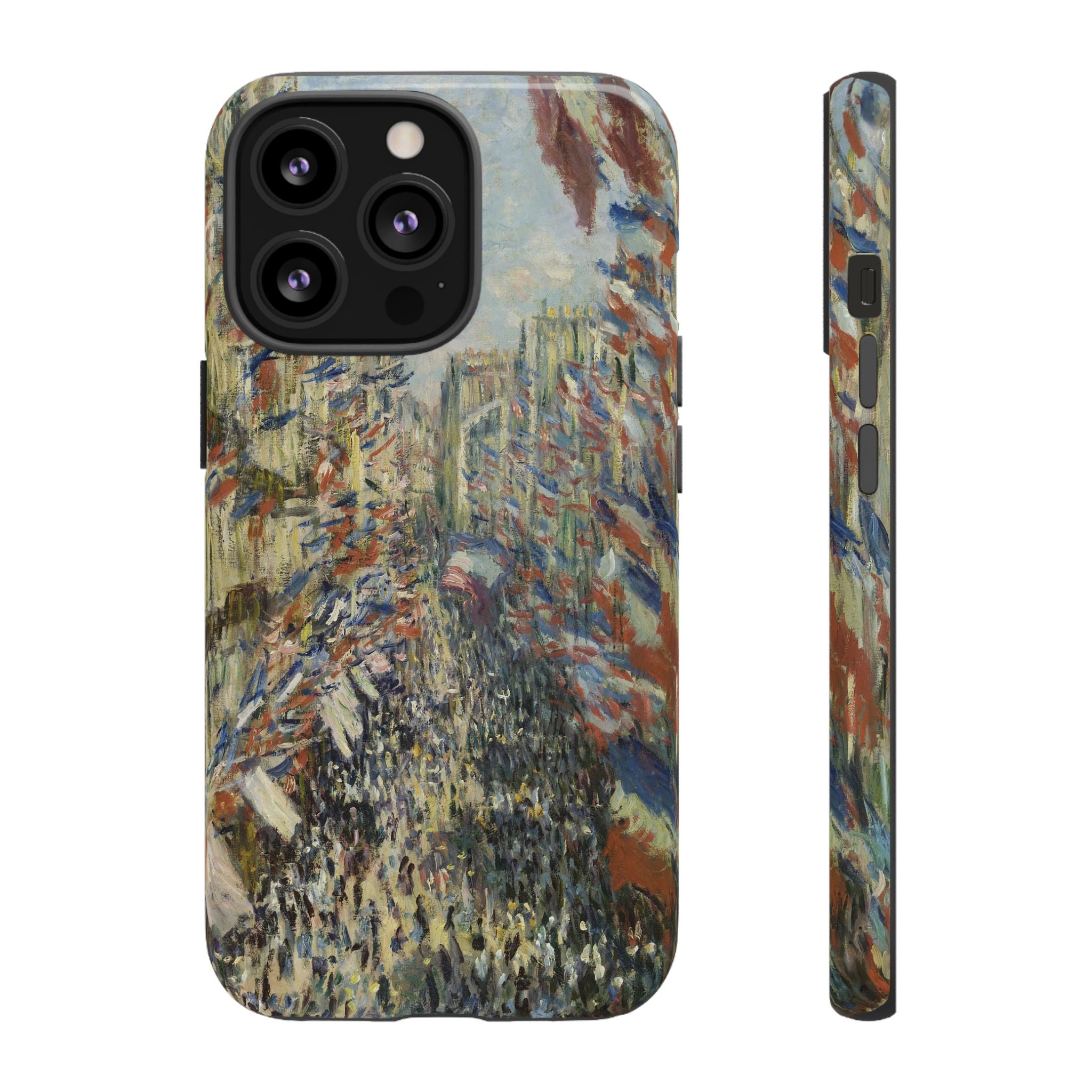 The Rue Montorgueil in Paris by Claude Monet - iPhone Tough Case
