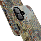Rue Montorgueil a Parigi di Claude Monet - Cover rinforzata per iPhone