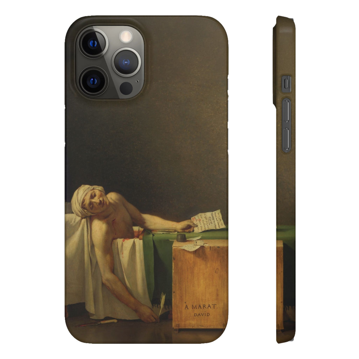 The Death of Marat by Jacques-Louis David - iPhone Slim Case