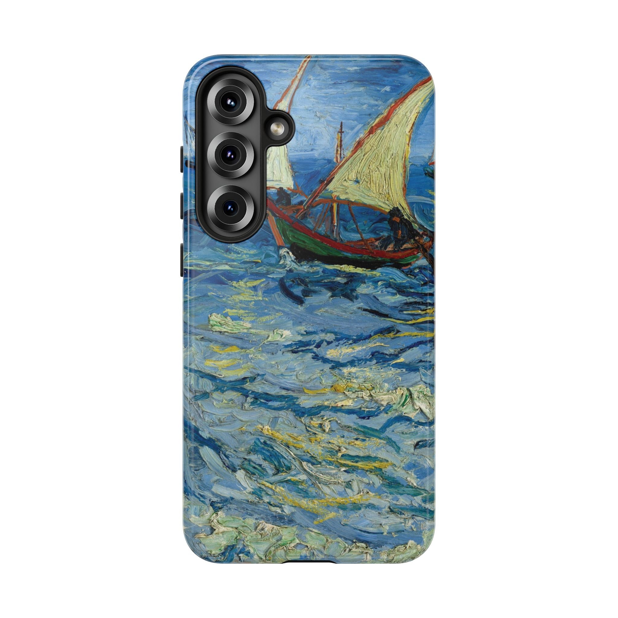 Fishing Boats at Sea by Vincent van Gogh - Samsung Tough Case