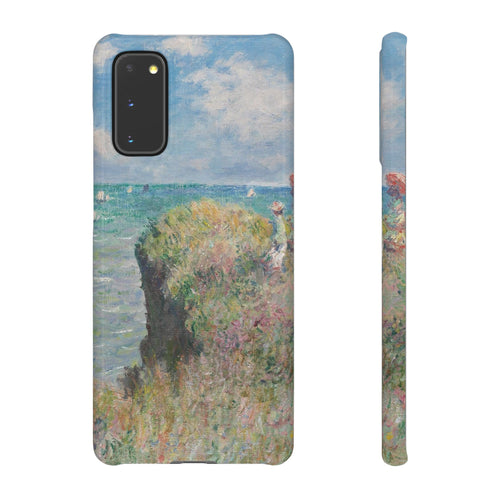 Cliff Walk at Pourville by Claude Monet - Samsung Slim Case