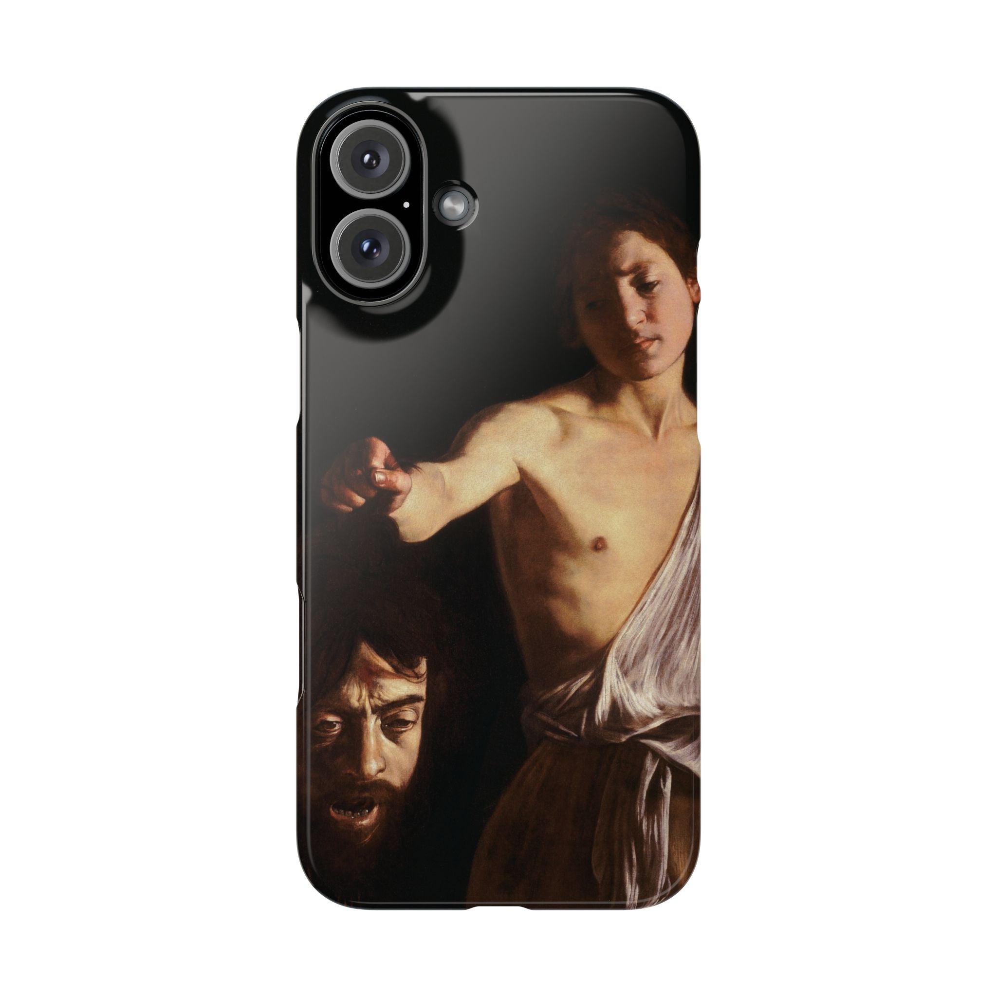 David with the Head of Goliath by Caravaggio - iPhone Slim Case