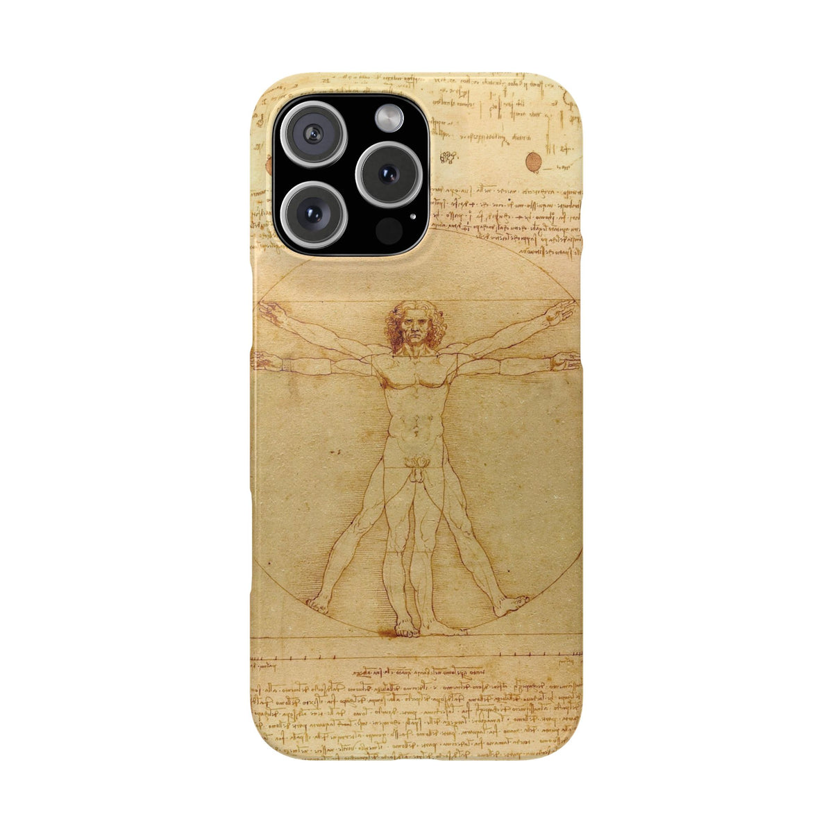 The Vitruvian Man by Leonardo da Vinci - iPhone Slim Case