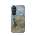 Cliff Walk at Pourville by Claude Monet - Samsung Slim Case