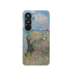 Cliff Walk at Pourville by Claude Monet - Samsung Slim Case