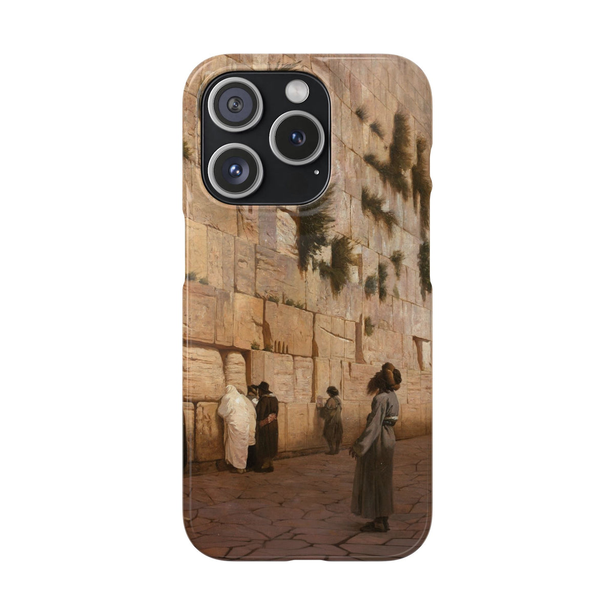 Le Mur des Lamentations by Jean-Leon Gerome - iPhone Slim Case