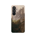 Rocky Landscape in the Elbe Sandstone Mountains by Caspar David Friedrich - Samsung Slim Case