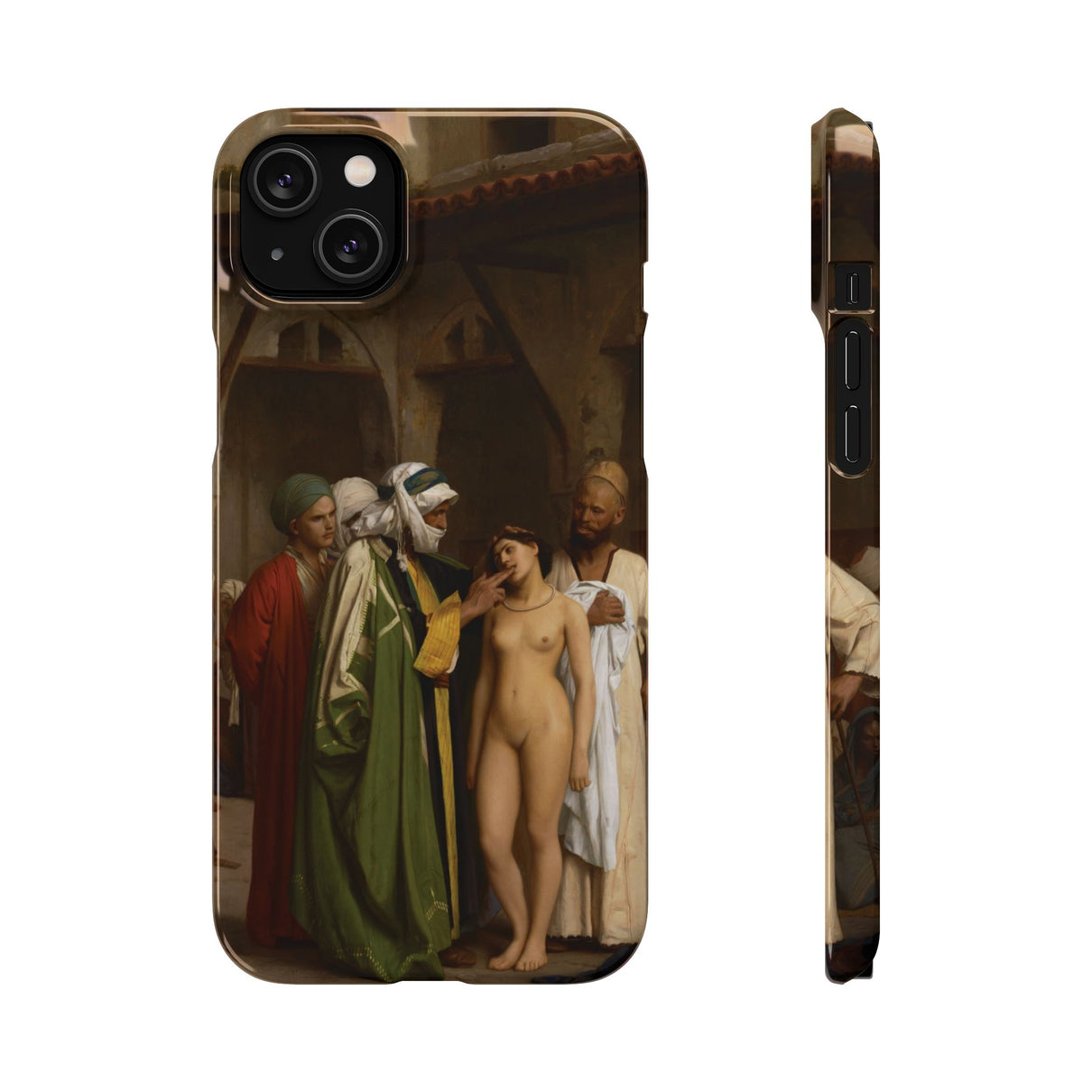 Le Marche d'esclaves by Jean-Leon Gerome - iPhone Slim Case