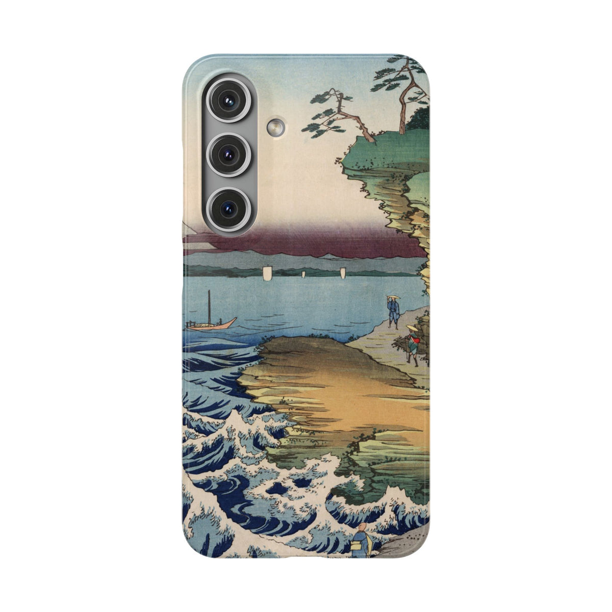 The Hota Coast in Awa Province by Utagawa Hiroshige - Samsung Slim Case