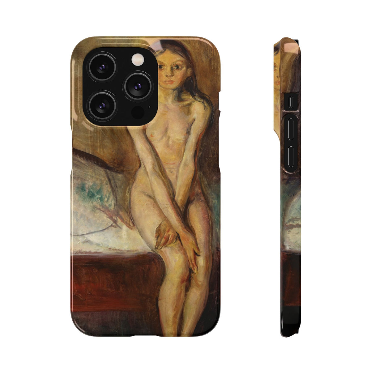 Puberty by Edvard Munch - iPhone Slim Case