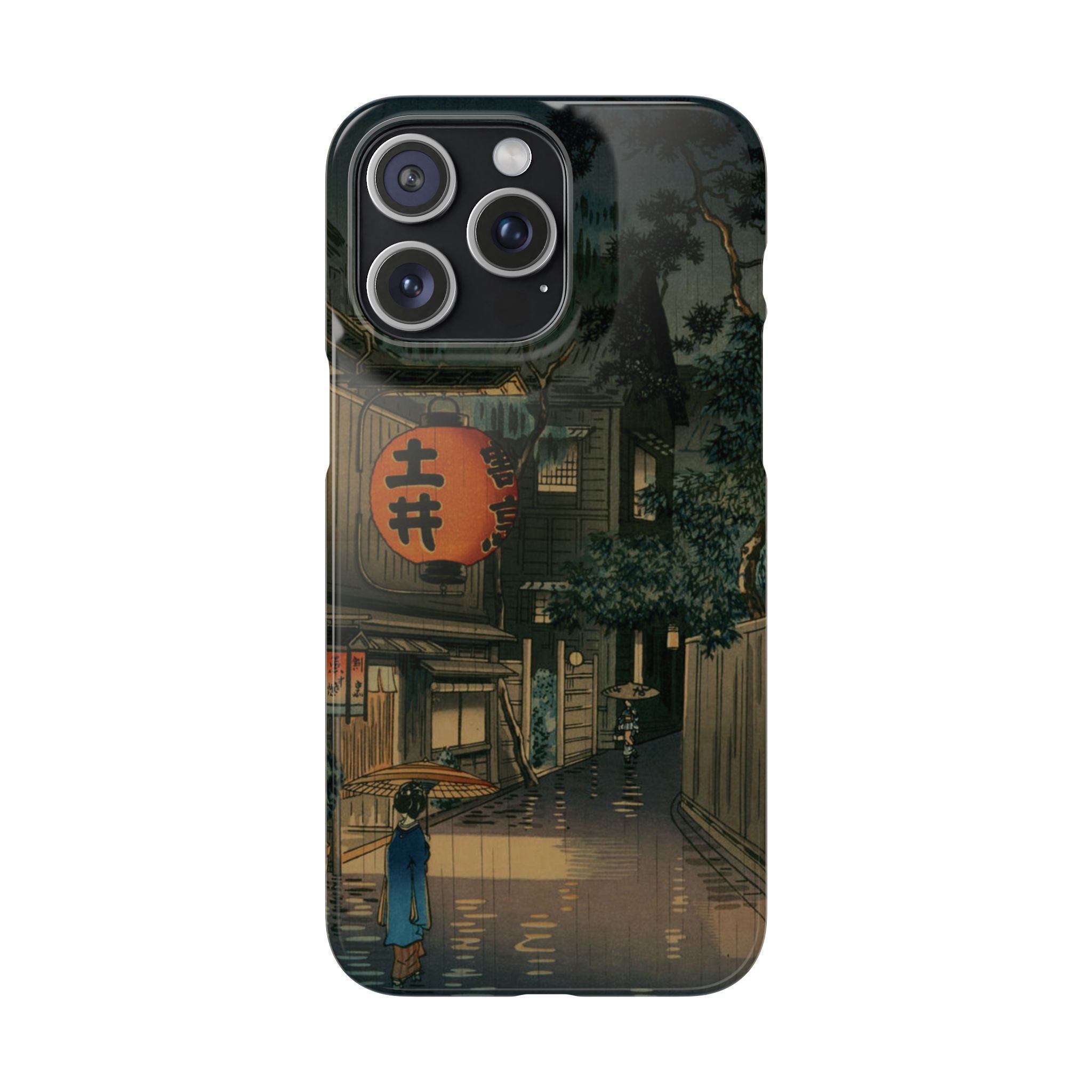 Evening at Ushigome by Tsuchiya Koitsu - iPhone Slim Case
