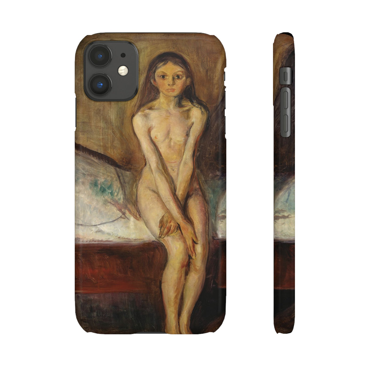 Puberty by Edvard Munch - iPhone Slim Case