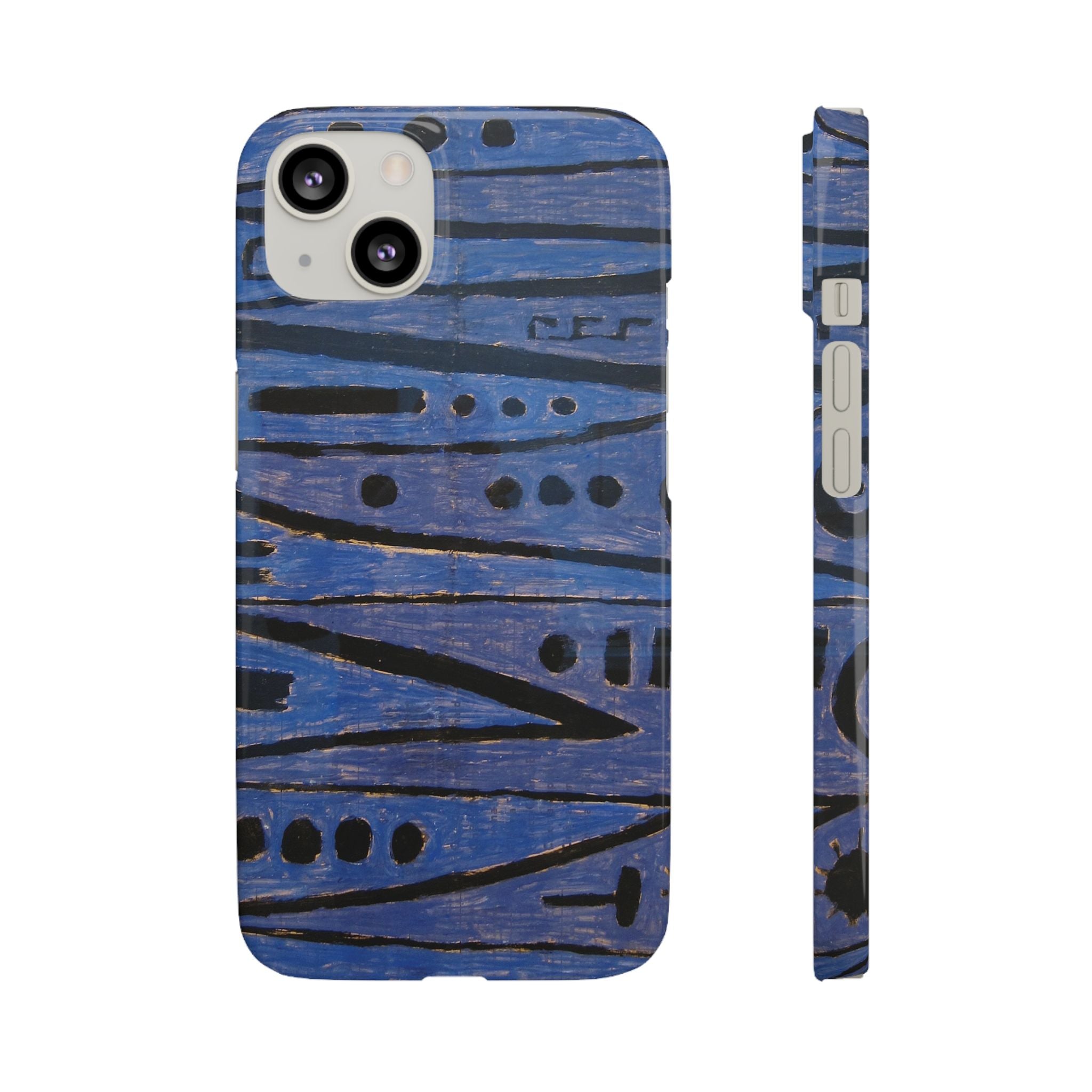Heroic strokes of the bow by Paul Klee - iPhone Slim Case