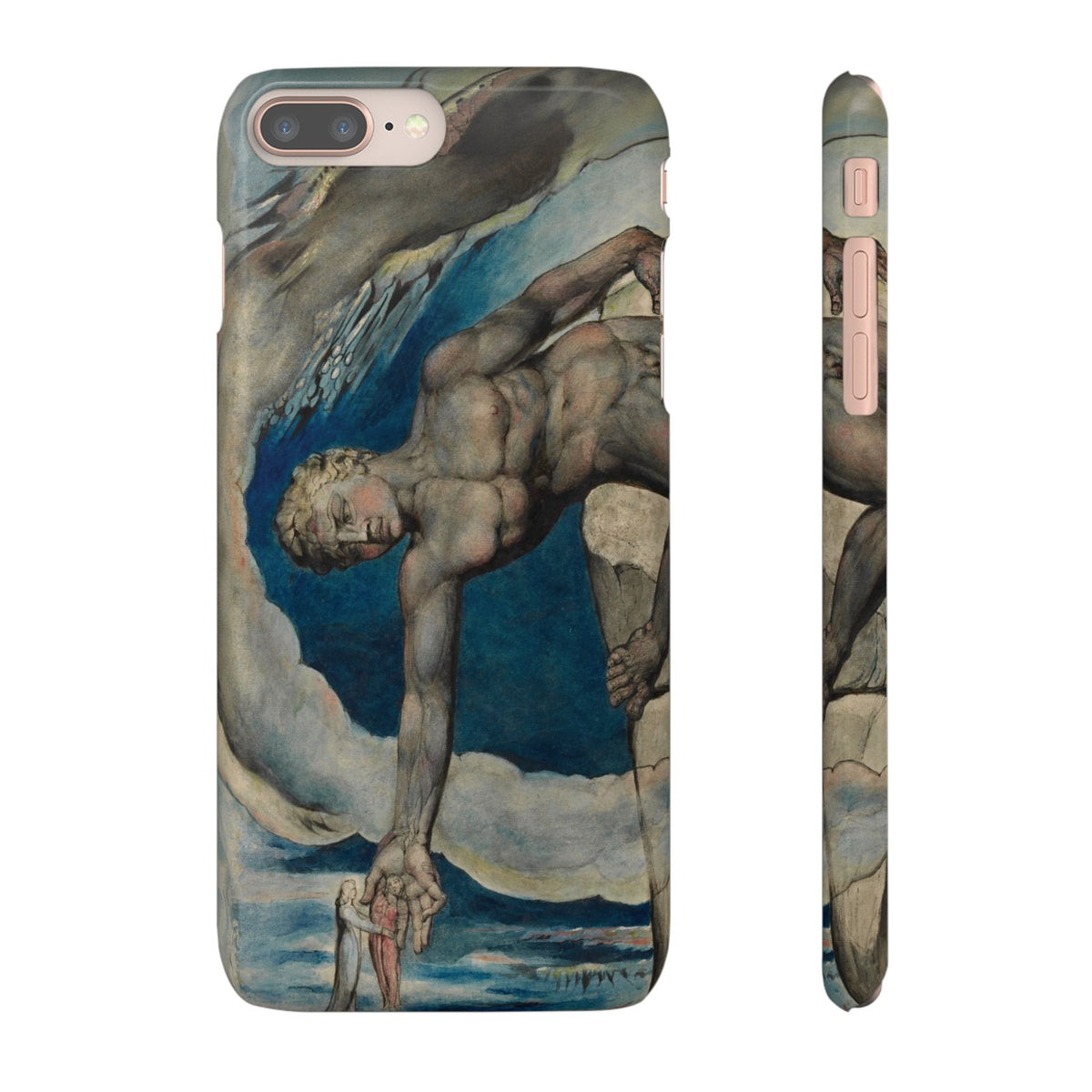 Antaeus setting down Dante and Virgil in the Last Circle of Hell by William Blake - iPhone Slim Case