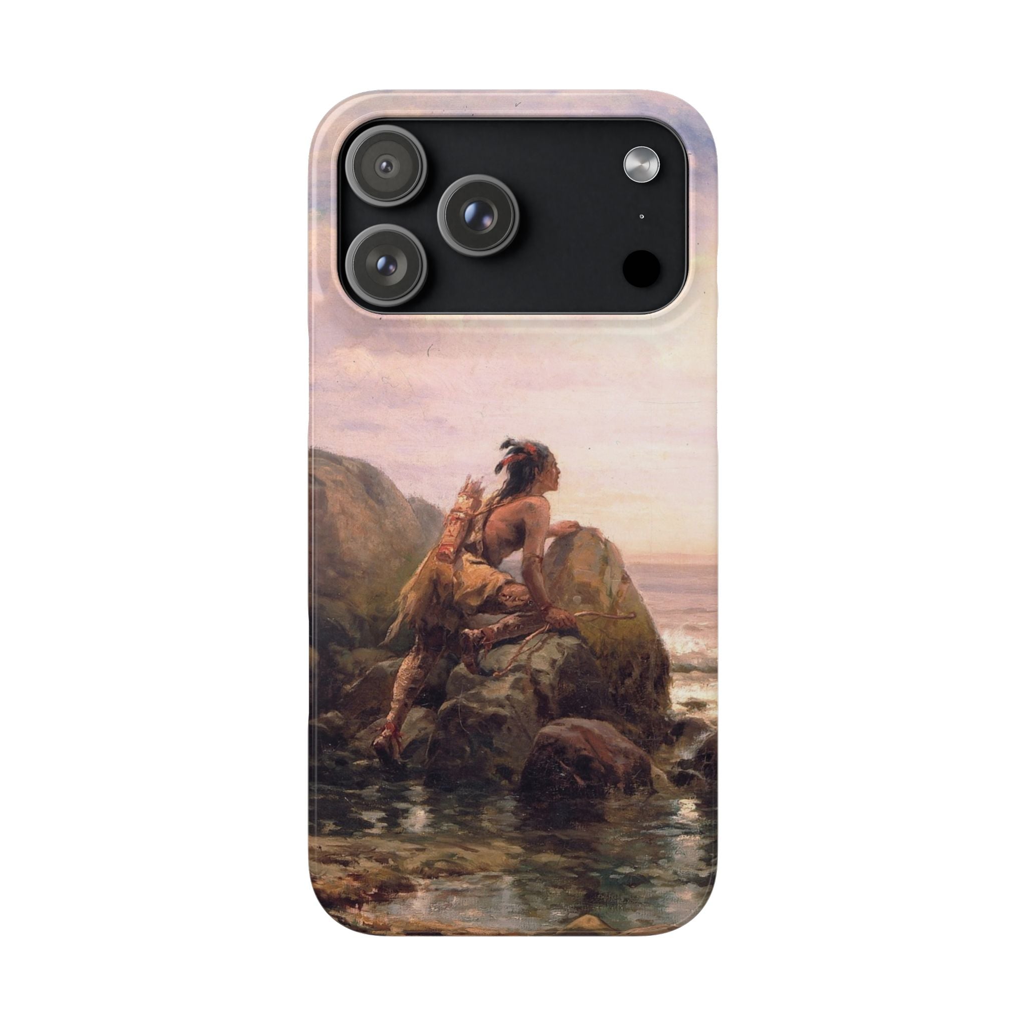 Henrik Hudson entering New York Harbor by Edward Moran - iPhone Slim Case