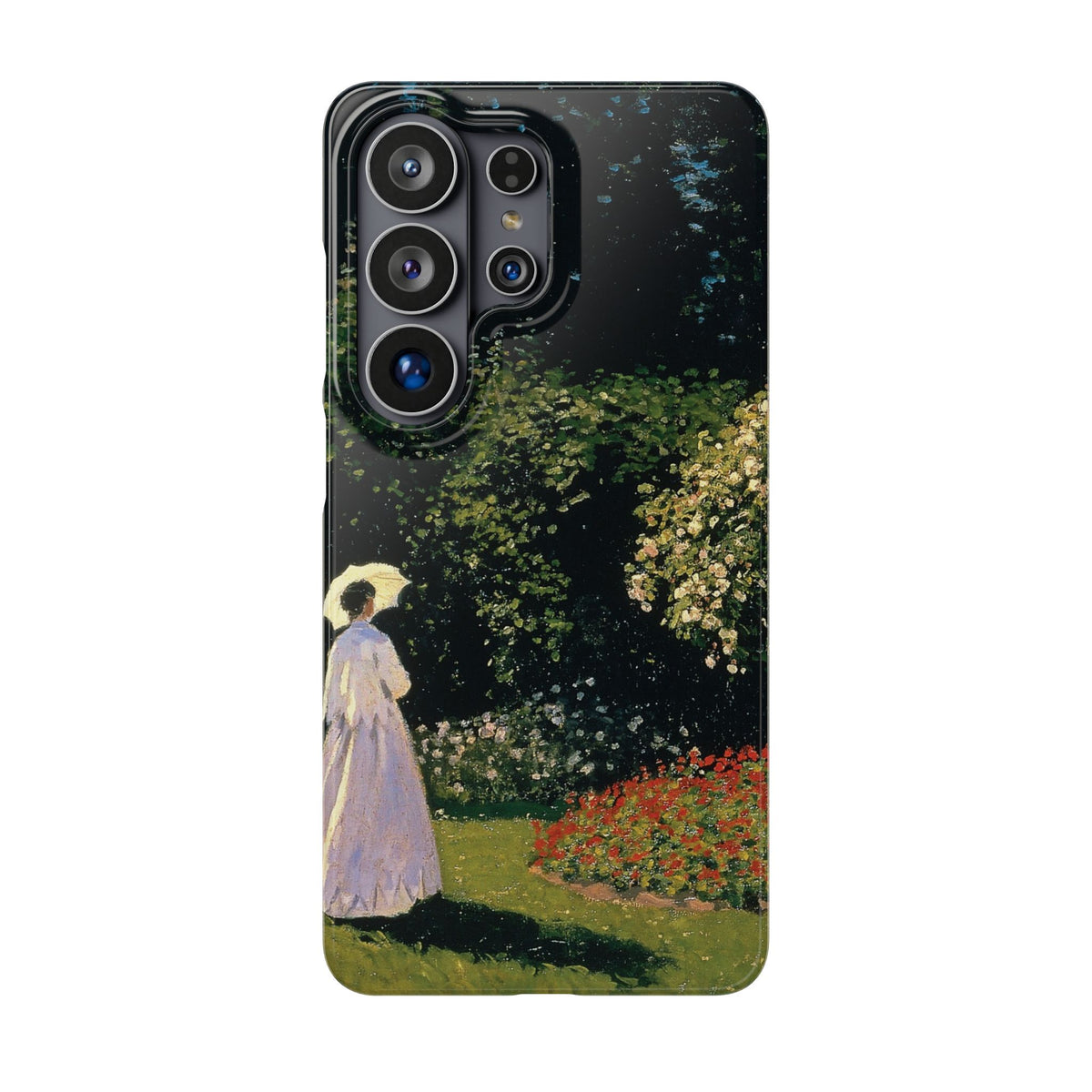 Woman in the Garden by Claude Monet - Samsung Slim Case