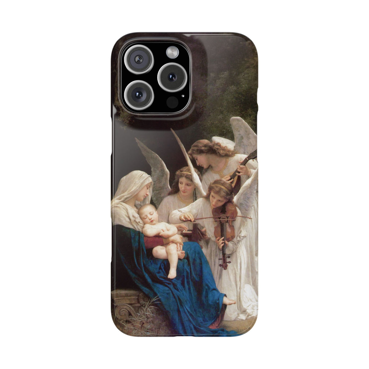The Virgin of the angels by William-Adolphe Bouguereau - iPhone Slim Case