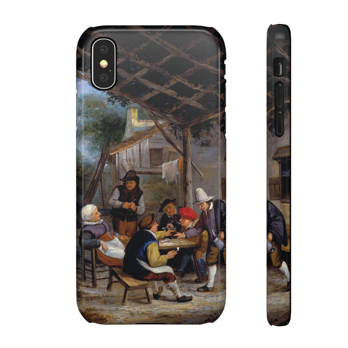 Peasants Drinking by Adriaen van Ostade - iPhone Slim Case