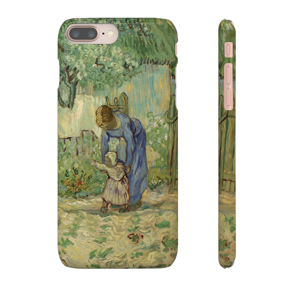 First Steps after Millet by Vincent van Gogh - iPhone Slim Case