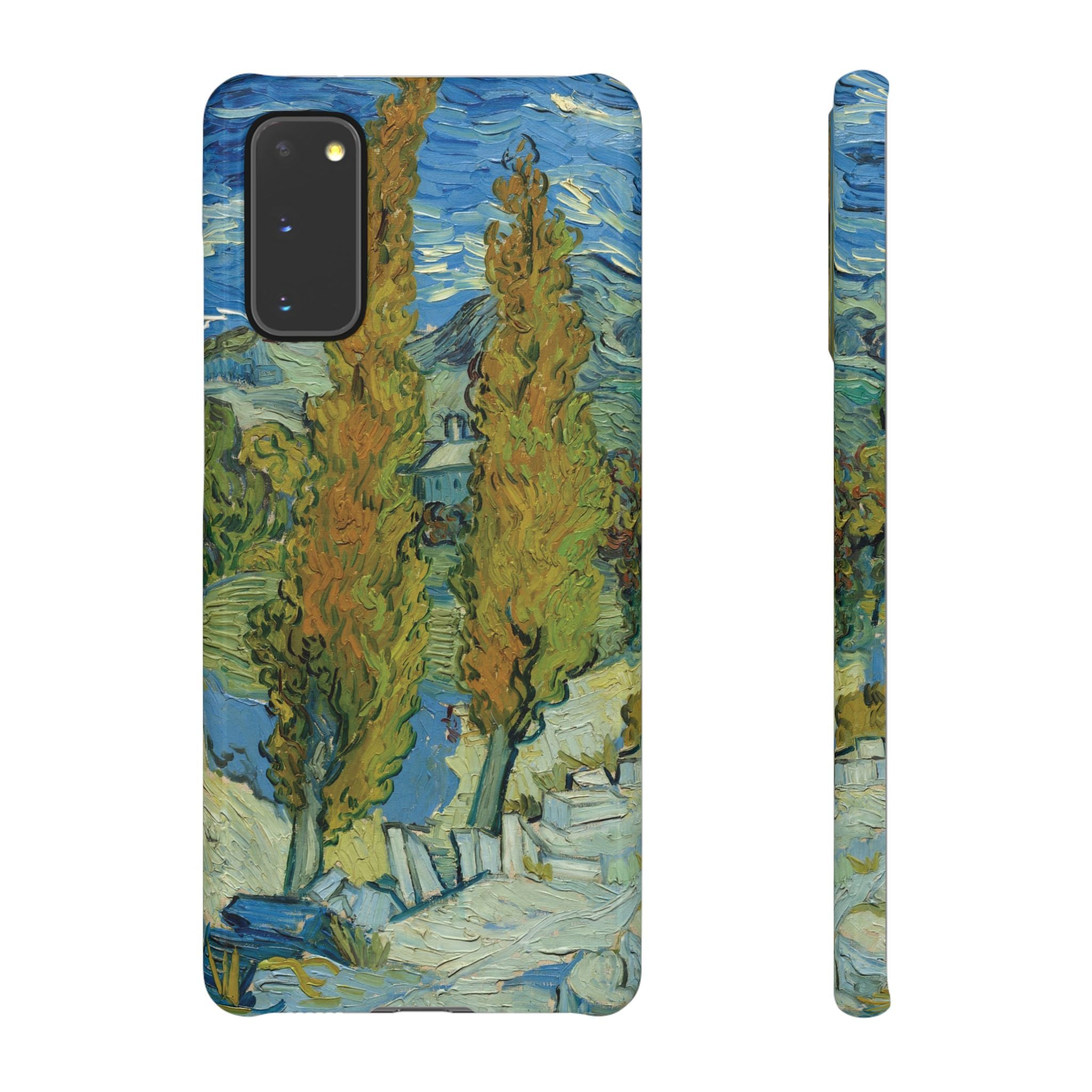 Two Poplars in the Alpilles near Saint-Rémy by Vincent van Gogh - Samsung Slim Case
