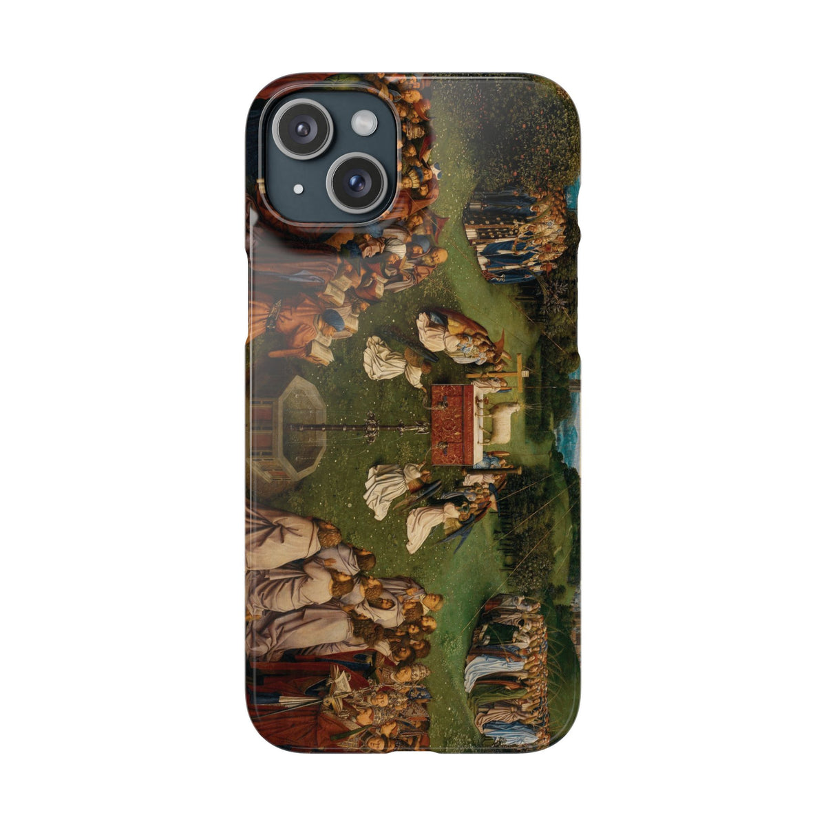 Adoration of the Lamb from the Ghent Altarpiece by Hubert van Eyck- iPhone Slim Case