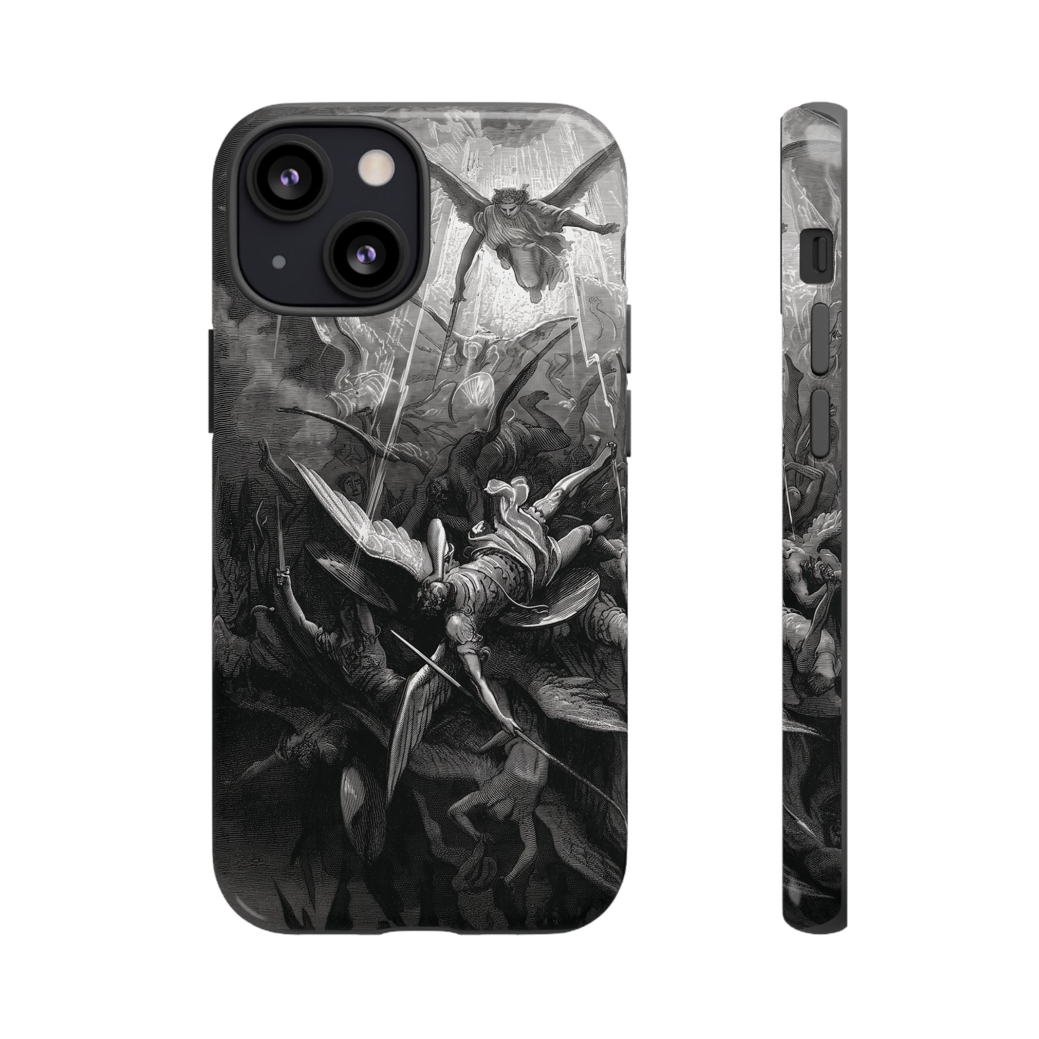 Paradise Lost | The Battle in Heaven by Gustave Doré - iPhone Tough Case