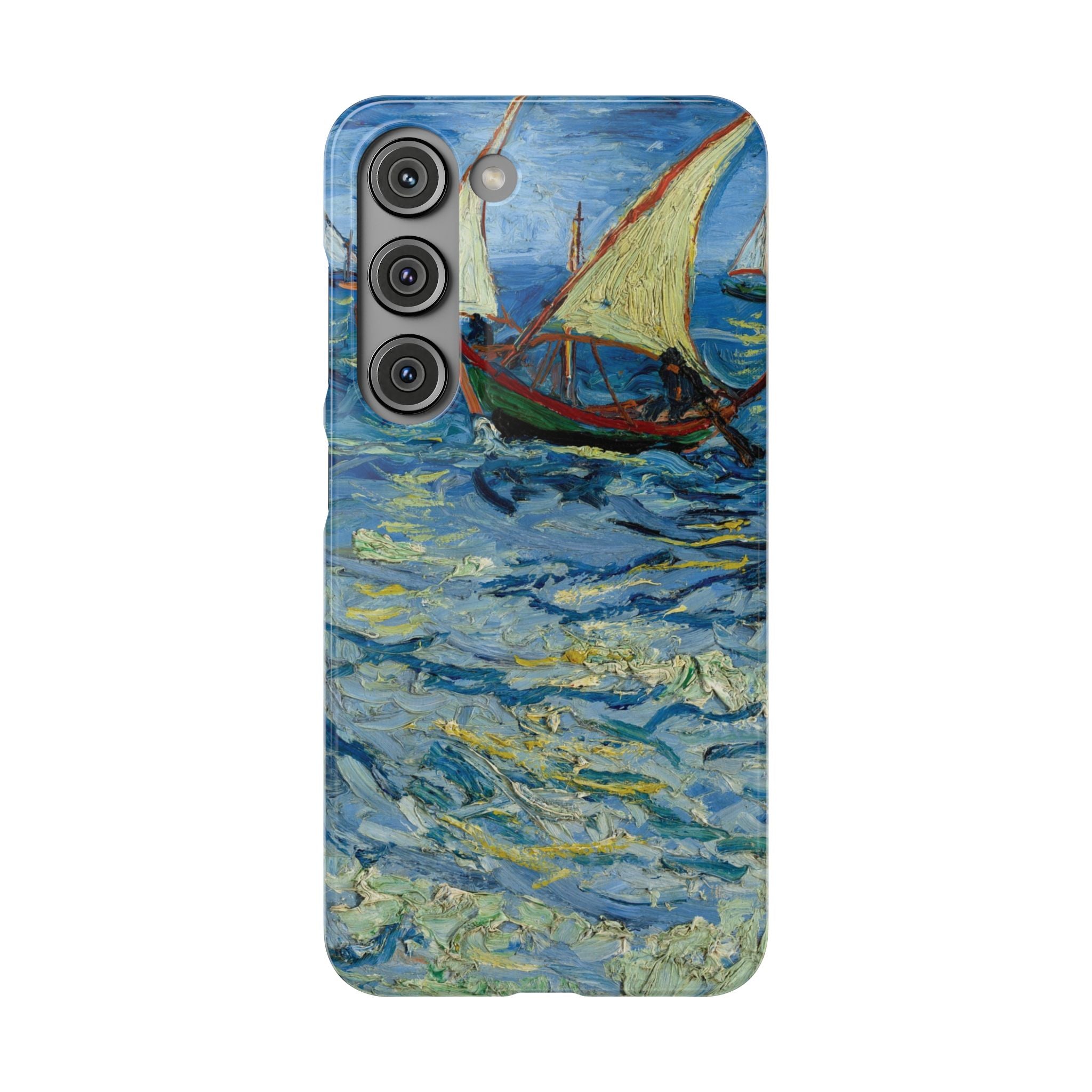 Fishing Boats at Sea by Vincent van Gogh - Samsung Slim Case