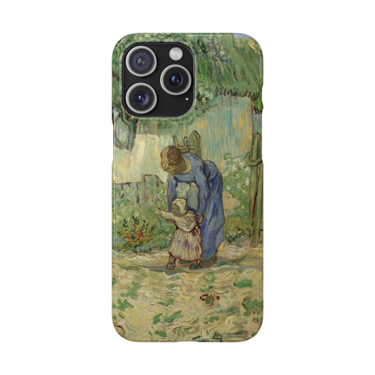 First Steps after Millet by Vincent van Gogh - iPhone Slim Case