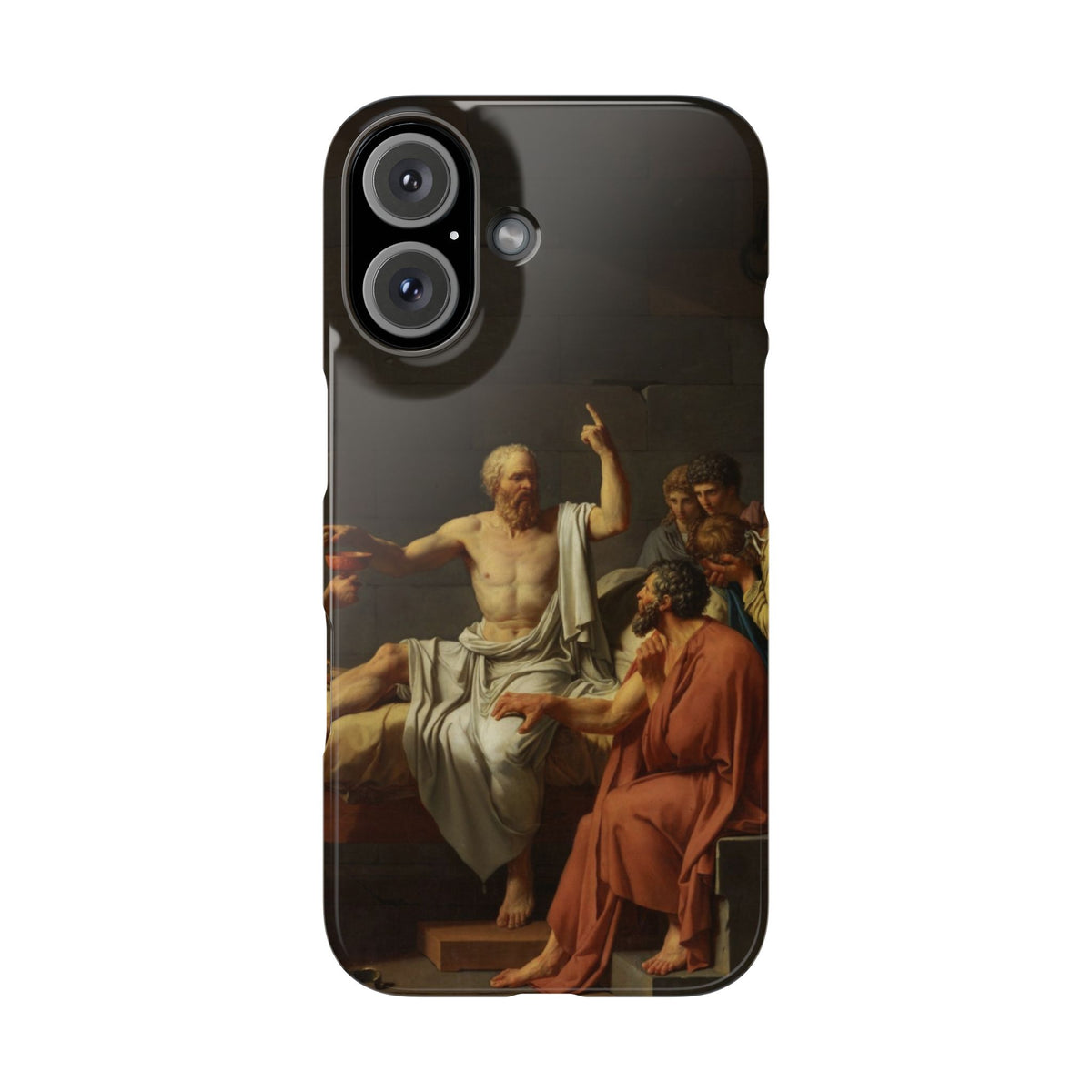 The Death of Socrates by Jacques-Louis David - iPhone Slim Case